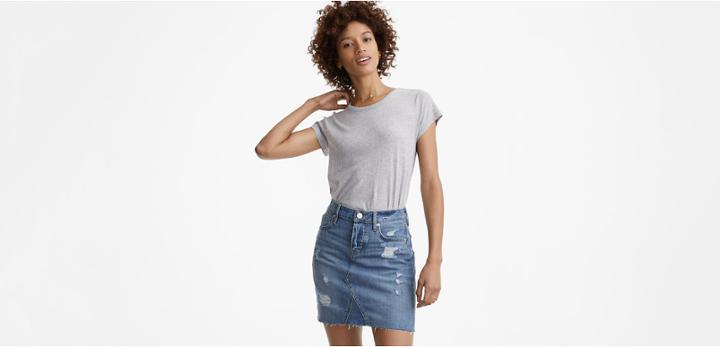 Lou & Grey Denim Skirt