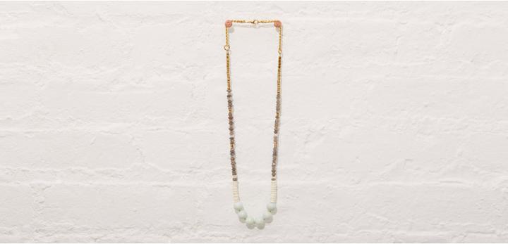 Lou & Grey Pink Midnight Labradorite And Moonstone Necklace