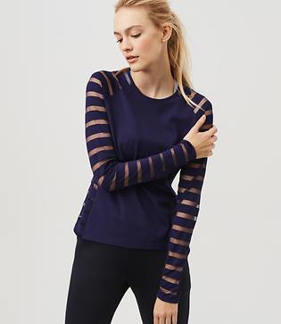Lou & Grey Form Shadow Stripe Top - Low Impact