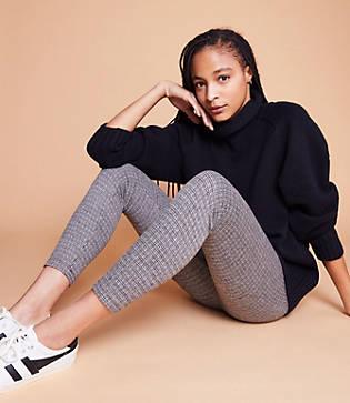 Lou & Grey Houndstooth Ponte High Rise Leggings
