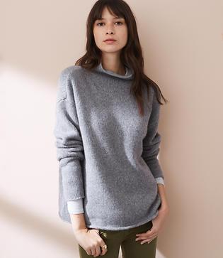 Lou & Grey Cashmere Funnelneck Sweater