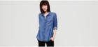 Lou & Grey Chambray Button Down Shirt