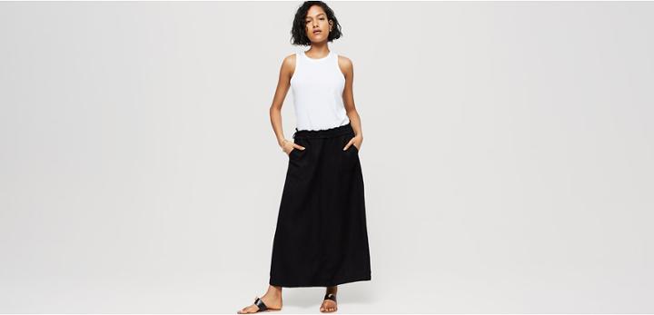Lou & Grey Fluid Cargo Skirt