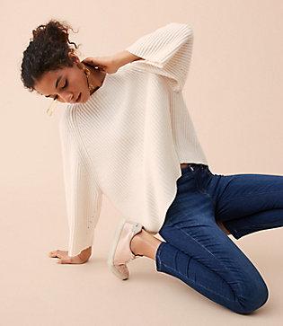 Lou & Grey Wooly Ribbed Dolman Sweater