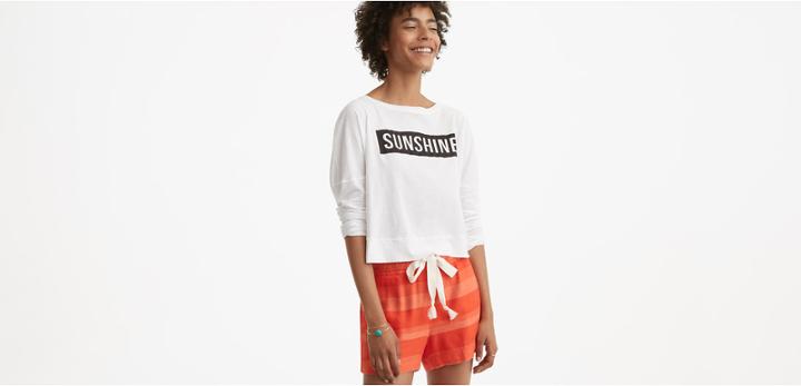 Lou & Grey Sundry Sunshine Cropped Long Sleeve Tee