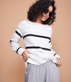 Lou & Grey Striped Stitch Sweater