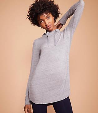 Lou & Grey Softened Jersey Hoodie Top