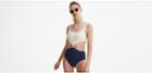 Lou & Grey Solid & Striped Bailey One Piece Swimsuit