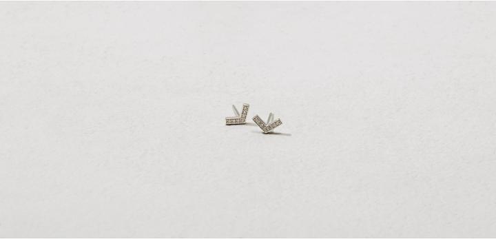 Lou & Grey Tai Jewelry Pave Chevron Earrings