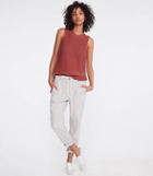 Lou & Grey Crosshatch Softstretch Linen Rope Tie Pants