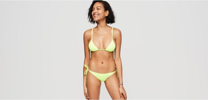 Lou & Grey Solid & Striped Charlotte Bikini Top