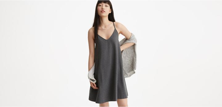 Lou & Grey Sueded Jersey Swing Dress