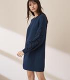 Lou & Grey Squiggle Blouson Sweatshirt Dress