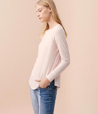 Lou & Grey Wave Stripe Sunset Jersey Tee