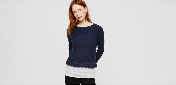 Lou & Grey Fringe Sweater
