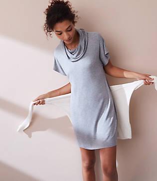 Lou & Grey Signaturesoft Cowl Tee Dress