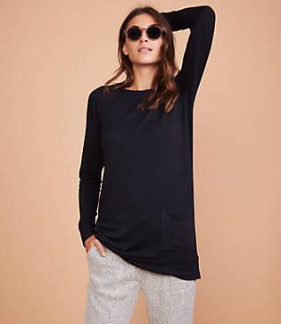 Lou & Grey Signaturesoft Pocket Tunic Top