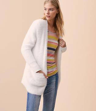 Lou & Grey Eyelash Pocket Cardigan