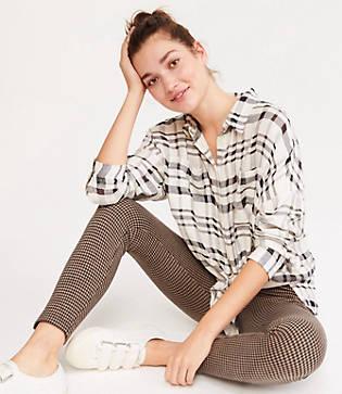 Lou & Grey Checked Ponte Leggings