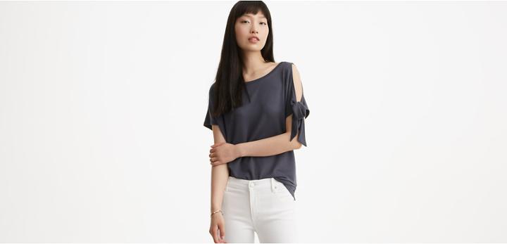 Lou & Grey Signaturesoft Tie Sleeve Tee