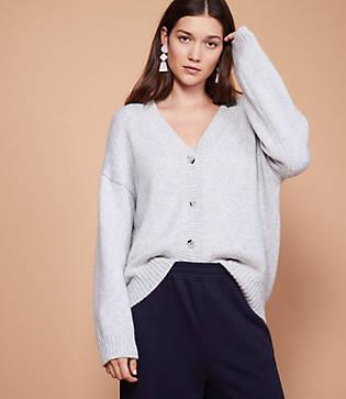 Lou & Grey Abbreviated Boyfriend Cardigan