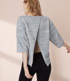 Lou & Grey Balance Terry Back Split Top