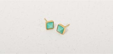Lou & Grey We See Stars Gemstone Pyramid Stud Earrings