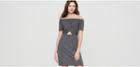 Lou & Grey Linen Jersey Twist Off The Shoulder Dress