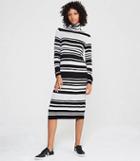 Lou & Grey Striped Turtleneck Maxi Sweater Dress