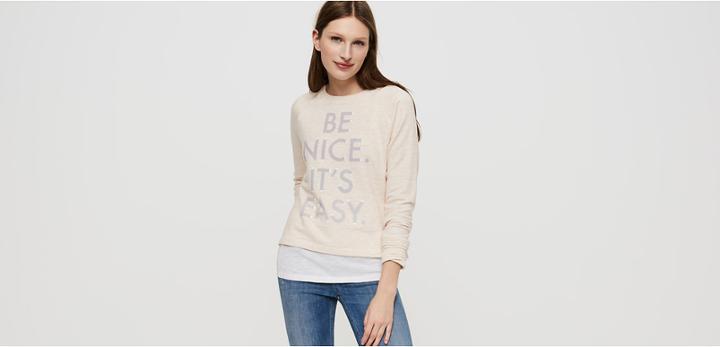 Lou & Grey Be Nice It's Easy Zen Bounce Sweatshirt