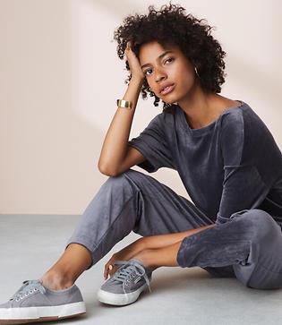 Lou & Grey Velour Jumpsuit