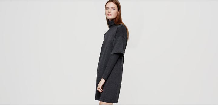 Lou & Grey Layered Turtleneck Dress
