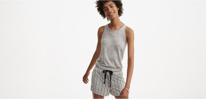 Lou & Grey Striped Poplin Shorts