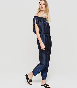 Lou & Grey Hotline Luster Off The Shoulder Jumpsuit