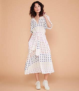 Lou & Grey Pom Pom Midi Dress