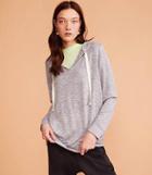 Lou & Grey Drapey Jersey Hoodie