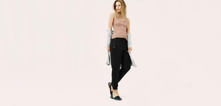 Lou & Grey Linen Zip-pocket Joggers