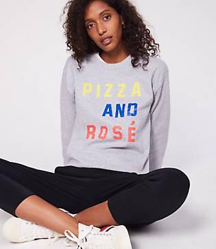 Lou & Grey Katie Kimmel Pizza And Ros Sweatshirt