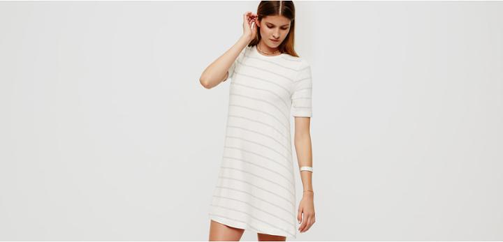 Lou & Grey Striped Signaturesoft Swing Dress