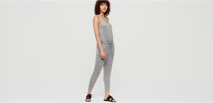 Lou & Grey Heathered Bare Jumpsuit