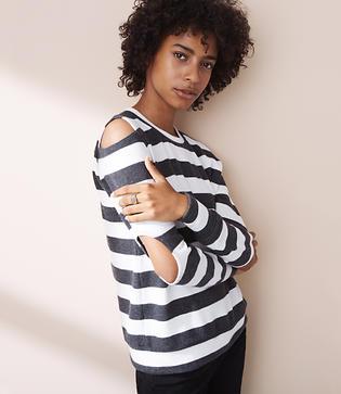 Lou & Grey Lna Striped Mesa Sweater