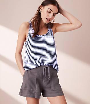 Lou & Grey Striped Garment Dye Racerback Tank