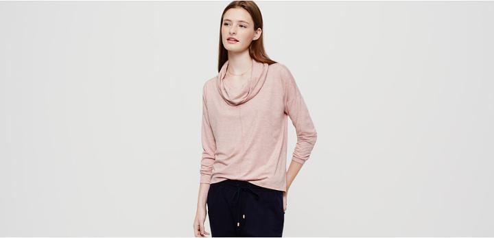 Lou & Grey Jerseyknit Cowl Top