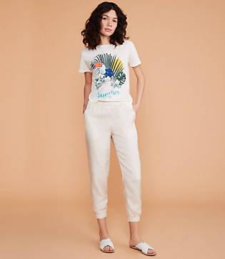 Lou & Grey Silky Twill Joggers