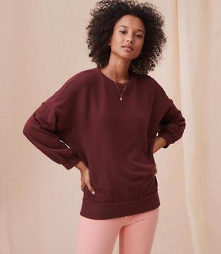 Lou & Grey Zen Bounce Blouson Sweatshirt