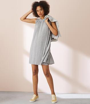 Lou & Grey Pleated Swing Dress