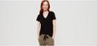 Lou & Grey Airy Cotton V-neck Tee
