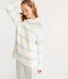 Lou & Grey Texturestripe Fuzzy Sweater