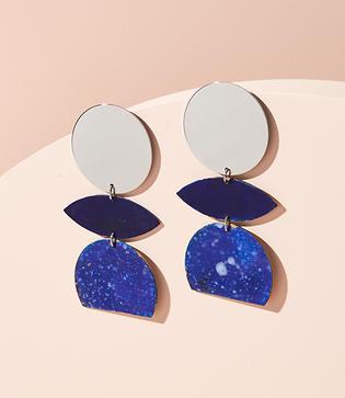 Lou & Grey We Dream In Colour Orchid Splatter Earrings