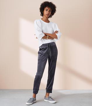 Lou & Grey Velour Upstate Sweatpants